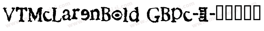 VTMcLarenBold GBpc-E字体转换
